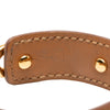 Hermès Leather and Gold Plated Chaine d Ancre Cuff Bracelet Secondhand