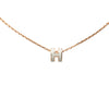 Hermès Rose Gold Enamel Mini Pop H Pendant Secondhand