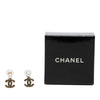 Chanel CC Gold Plated Faux Pearl Rope Drop Push Back Earrings Secondhand