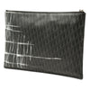 Dior Homme Printed Diorissimo Coated Canvas Zip Clutch Secondhand