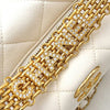 Secondhand Chanel Quilted Lambskin CC Crystal Signature Chain Hobo