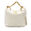 Secondhand Chanel Quilted Lambskin CC Crystal Signature Chain Hobo