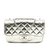 Chanel Small Metallic Crackled Calfskin Clams Pocket Flap Secondhand