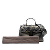 Bottega Veneta Small Intrecciato Trimmed Metallic Nappa Grommet Piazza Satchel Secondhand