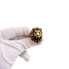 Gucci Gold Plated Lion Head Ring Secondhand