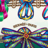 Hermès Les Rubans du Cheval Silk Scarf 90 Secondhand