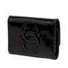 Chanel CC Patent Camellia Key Holder Secondhand