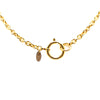 Chanel Gold Plated Circle Logo Pendant Necklace Secondhand