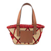 Secondhand LOEWE Small Raffia Animal Embroidered Anagram Basket Tote