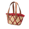 Secondhand LOEWE Small Raffia Animal Embroidered Anagram Basket Tote
