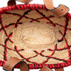 LOEWE Small Raffia Animal Embroidered Anagram Basket Tote Secondhand
