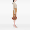 LOEWE Small Raffia Animal Embroidered Anagram Basket Tote Secondhand
