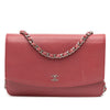 Chanel CC Caviar Sevruga Wallet On Chain Secondhand