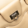 Secondhand Ferragamo Leather Gancini Pleated Handbag