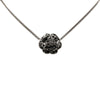 Chanel CC Brass Strass Camellia Pendant Necklace Secondhand