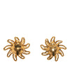 Chanel CC Gold Plated Sun Clip On Earrings Secondhand