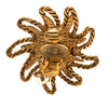 Chanel CC Gold Plated Sun Clip On Earrings Secondhand