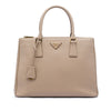 Prada Large Saffiano Lux Galleria Double Zip Satchel Secondhand