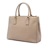 Prada Large Saffiano Lux Galleria Double Zip Satchel Secondhand