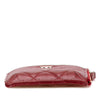 Chanel CC Quilted Caviar Flat Phone Case Wallet Pouch Secondhand