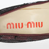 Miu Miu Burgundy Sequined Pumps - 2010s Second hand