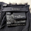 Gucci Black Mink and Lace Sleeveless Top - 2000s Second hand