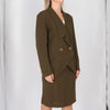Karl Lagerfeld Khaki Skirt Suit - '80s Second hand