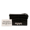 Secondhand Alexander McQueen Mini Croc Embossed Skull Jeweled Crossbody