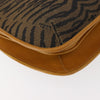 Fendi Vintage Tiger Print Shoulder Bag Canvas
