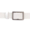 Secondhand Y-3 White Perforated Leather Belt - '00s
