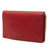 Secondhand Balenciaga Goatskin Motocross Metallic Edge Wallet on Chain