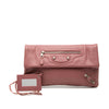 Secondhand Balenciaga Grained Calfskin Motocross Giant 21 Envelope Clutch