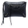 Secondhand Balenciaga Lambskin Motocross Classic Flat Clutch