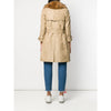 A.N.G.E.L.O. Vintage Cult Beige Fabric and Fox Fur Trench - '70s Second hand