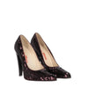 Miu Miu Burgundy Sequined Pumps - 2010s Second hand