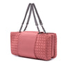 Secondhand Bottega Veneta Canvas Intrecciato Buckle Flap Handbag