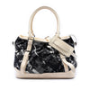 Secondhand Burberry Floral Beat Check Nylon and Patent Satchel