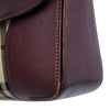 Secondhand Burberry Small Haymarket Check Nylon and Leather Dickens Crossbody