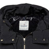 Moncler Black Long Down Jacket- 2010s Second hand