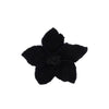 Secondhand Chanel Black Knitted Camélia Brooch - '90s