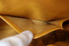 Secondhand Hermes Kelly Handbag Yellow Courchevel with Gold Hardware