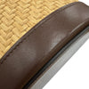Secondhand Celine Medium Raffia and Calfskin Triomphe Tambour Crossbody