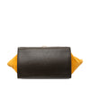 Secondhand Celine Medium Tricolor Calfskin and Suede Trapeze Satchel