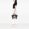 Secondhand Celine Micro Tricolor Nubuck and Calfskin Luggage Tote