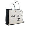 Secondhand Chanel Bicolor Canvas Ladies First Shopping Tote