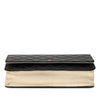 Secondhand Chanel Bicolor Satin Diamond Stitch Wallet On Chain