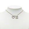 Secondhand Chanel CC Brass Heart Pendant Necklace