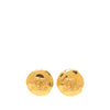 Secondhand Chanel CC Gold Plated Button Clip On Earrings