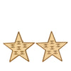 Secondhand Chanel CC Gold Plated Enamel Star Clip On Earrings