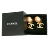 Secondhand Chanel CC Gold Plated Faux Pearl Drop Clip On Earrings